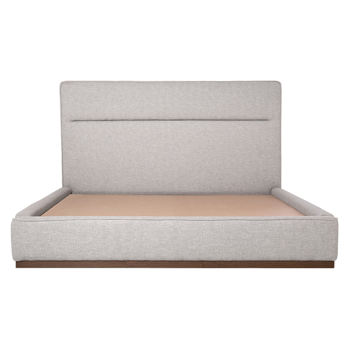 Cama King Gris Claro Pria | Camas | recamaras